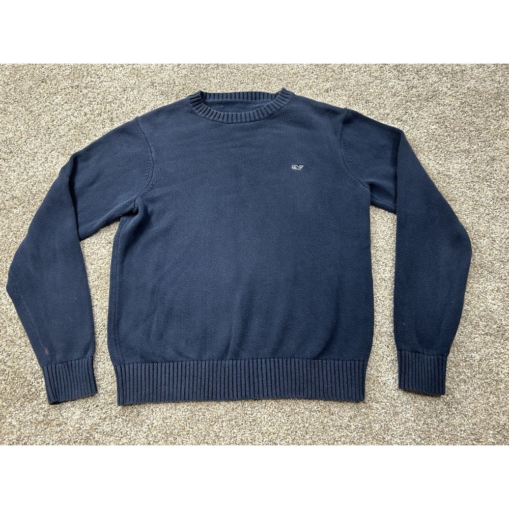 Vineyard Vines Sweater Men's Sz Small Round-Neck Pullover Blue